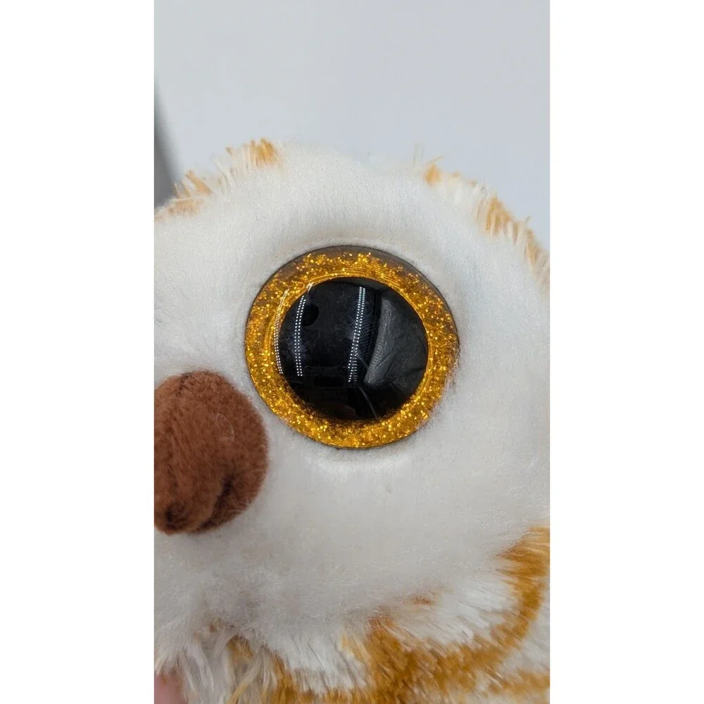 TY Beanie Baby Swoops Gold and White Owl Plush 6